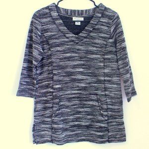 NWT Liz Claiborne Weekend Petite Poncho Kangaroo Shirt Size Petite Medium